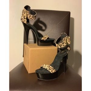 Cheetah Platform Heels